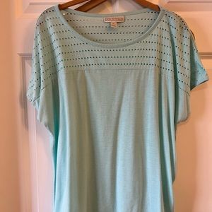 DANA BUCHMAN Sleeveless Top with Eyelet Detail